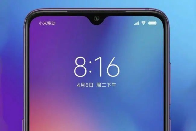 Mi 9 pantalla notch