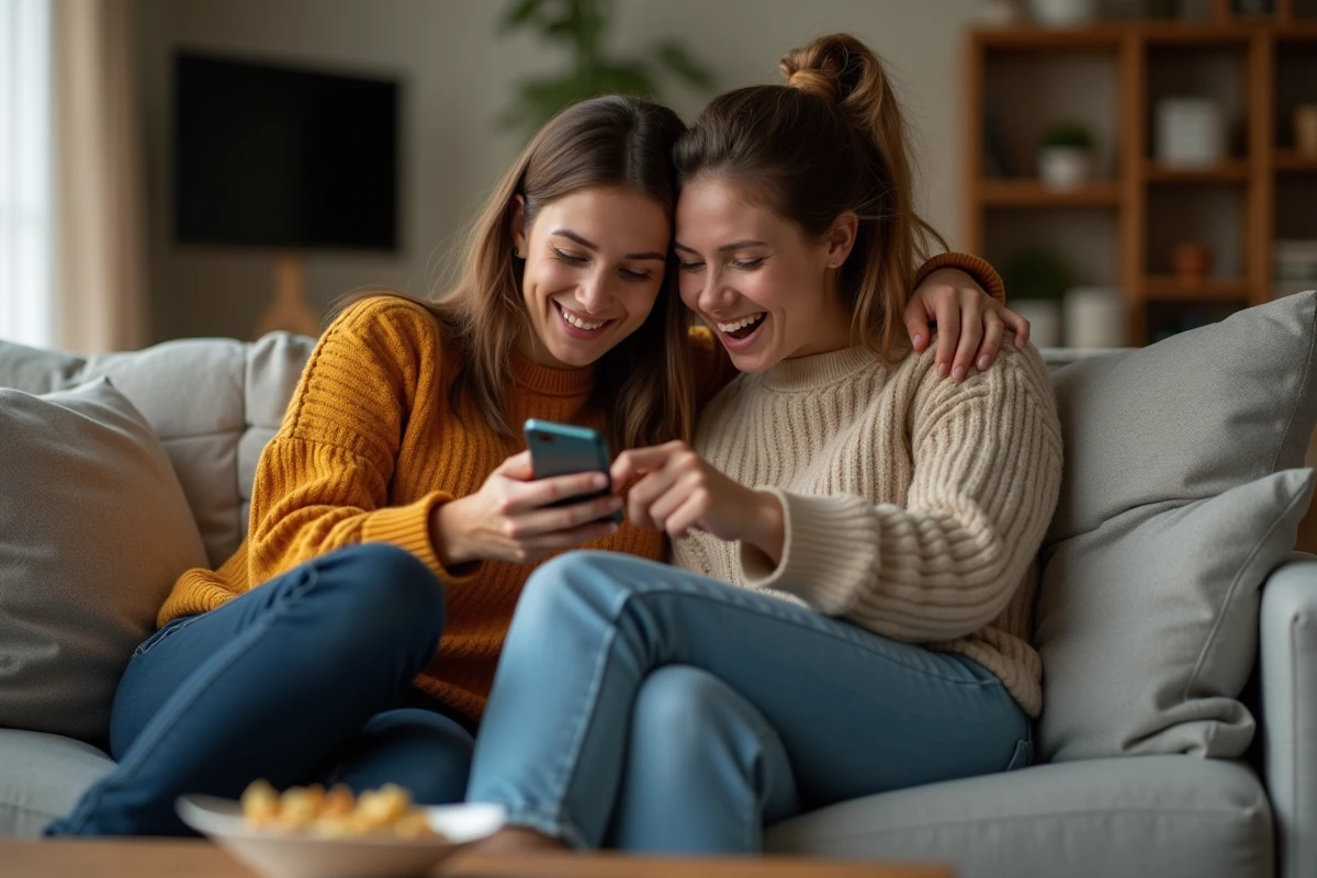 Deux amis qui débattent ensemble si utiliser une soluce pour Rooms And Exits est une bonne idée